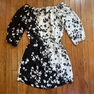 White House Black Market Black & White Dress